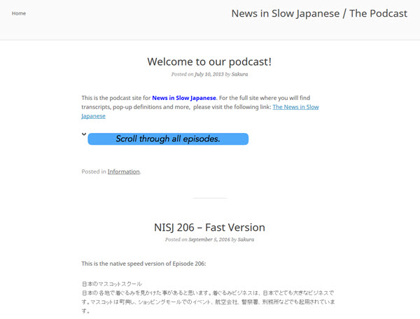 News in Slow Japanese Podcast zum Japanisch lernen