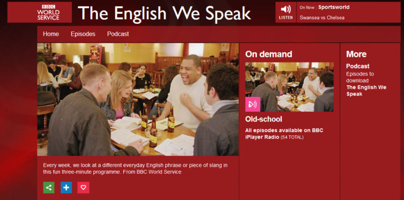 The English we Speak BBC Podcast zum Englisch lernen