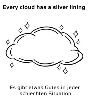 Every-cloud-has-a-silver-lining-englische-sprichwörter-redewendungen
