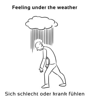 Feeling-under-the-weather-englische-sprichwörter-redewendungen