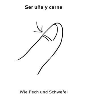 Ser-una-y-carne-Spanische-Redewendungen-Sprichwörter
