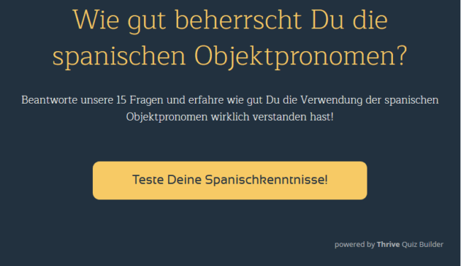 ᐅ Spanische Objektpronomen Verwendest Du Sie Richtig