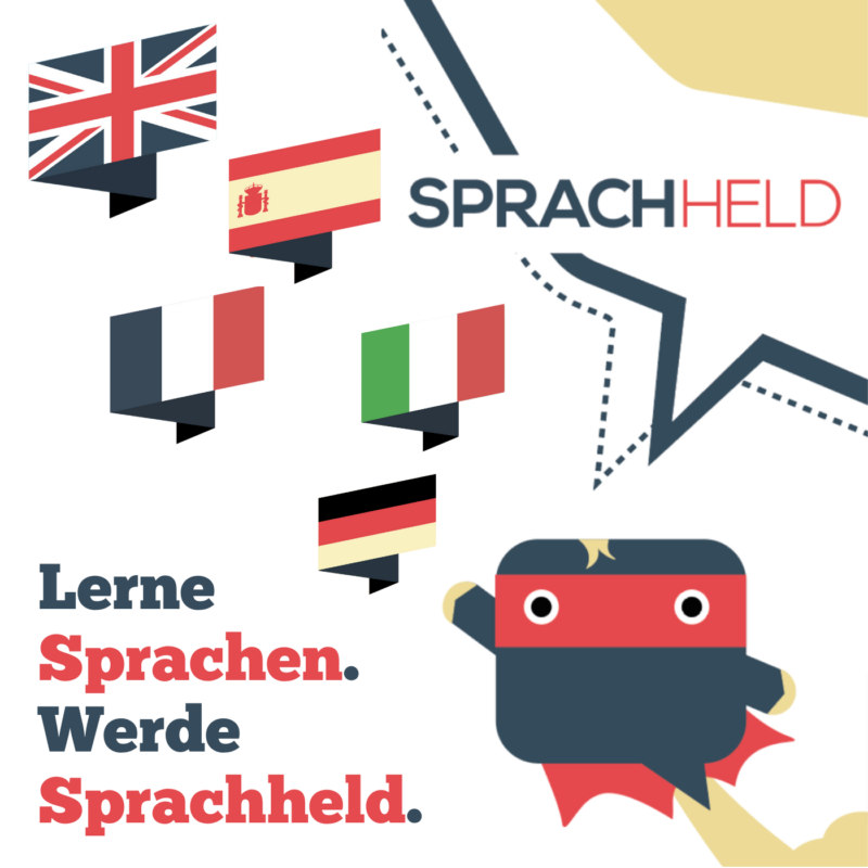 Lerne Sprachen. Werde Sprachheld.Podcast.Cover Sprachheld Podcast