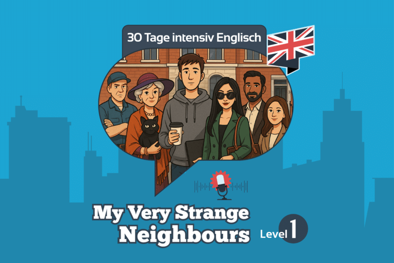 30 Tage Englisch, die Geschichte My Very Strange Neighbours